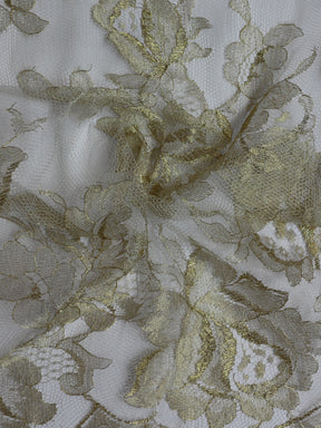Dentelle Chantilly Or & Ivoire - Harper