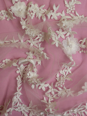Dentelle Brodée Ivoire - Irene