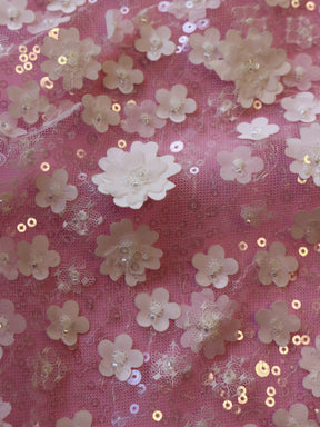 Dentelle Florale 3D Ivoire - Mirren