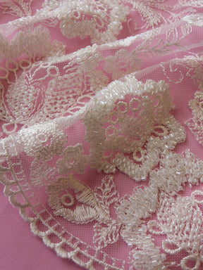 Dentelle Perlée Ivoire - Melinda