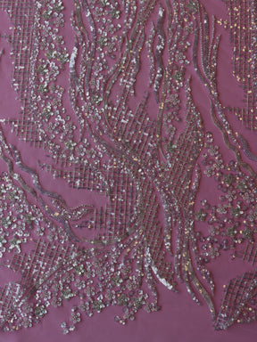Dentelle ivoire pailletée et perlée - Afonso