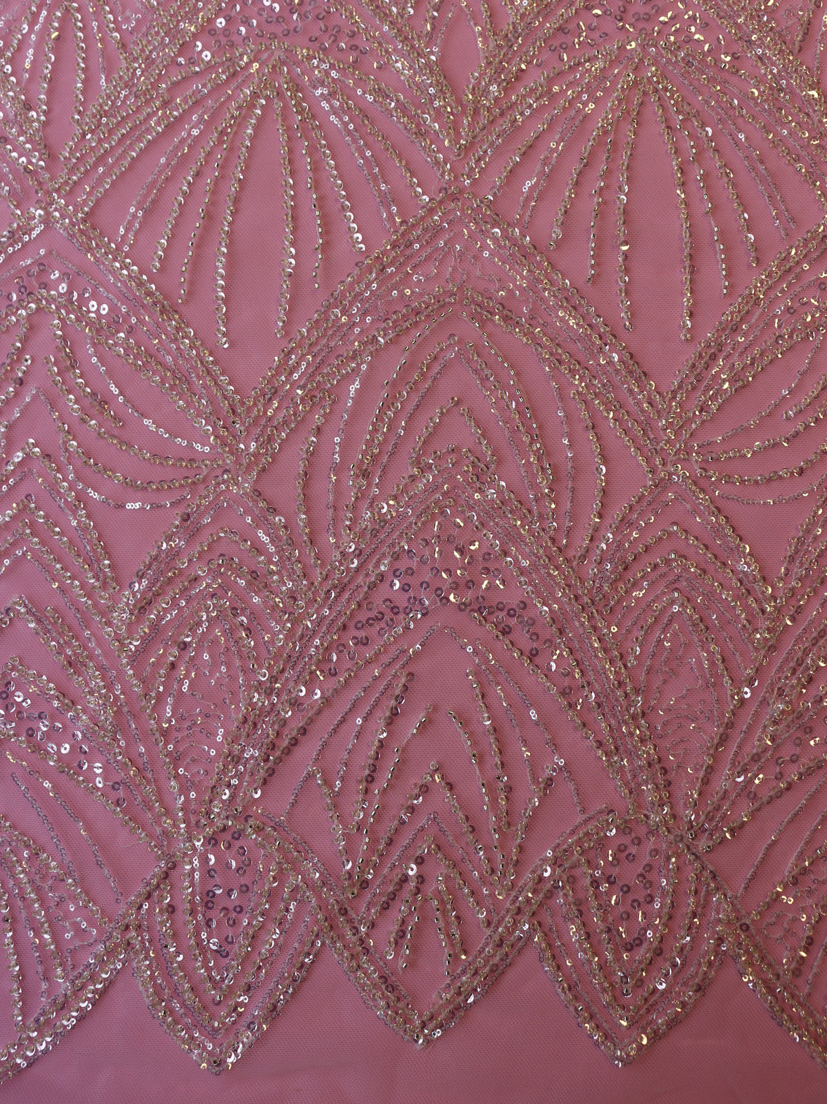 Dentelle perlée ivoire - Armazda