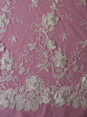 Dentelle Perlée Ivoire - Mercy