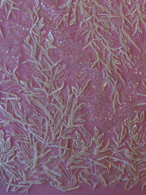Dentelle perlée ivoire - Pallenta