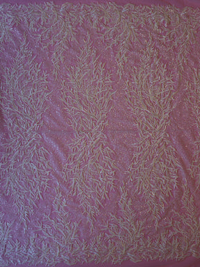 Dentelle perlée ivoire - Pallenta
