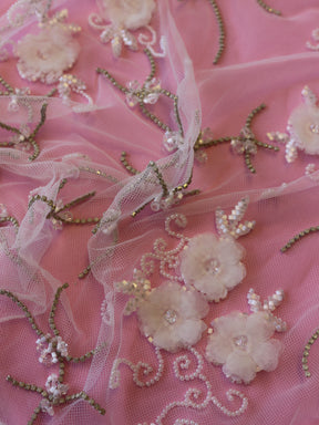 Dentelle perlée ivoire - Ranchi