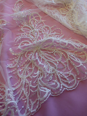 Dentelle Perlée Ivoire - Zanobia