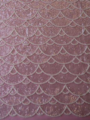 Dentelle perlée et pailletée ivoire - Lilou