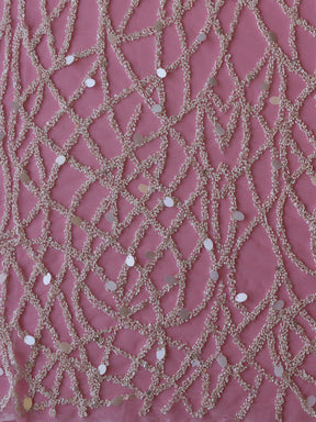 Dentelle perlée ivoire - Saffy