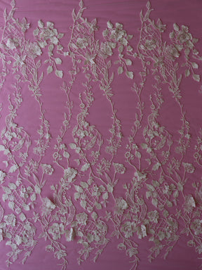 Dentelle 3D Ivoire sur Ivoire - Antonella