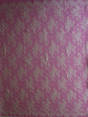 Dentelle Chantilly ivoire biologique - Rizawana