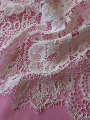 Dentelle Raschel à cordon ivoire - Maggie