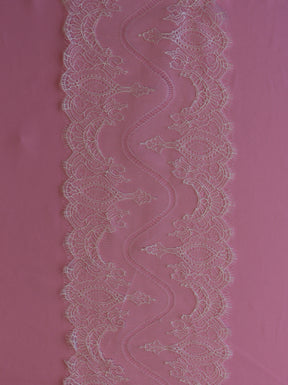 Bordure en dentelle Chantilly Eco ivoire - Devika
