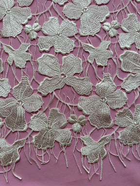 Dentelle Broderie Italienne Ivoire - Raniya