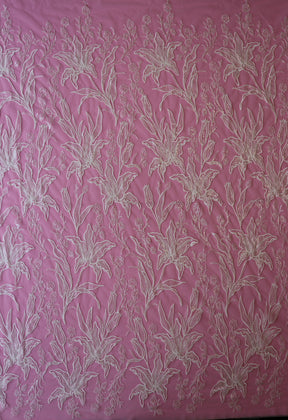 Dentelle à broderie de paillettes ivoire - Raya