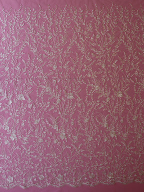 Dentelle brodée ivoire - Rocia