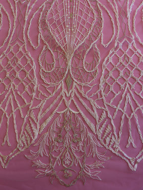 Dentelle brodée ivoire - Xenia