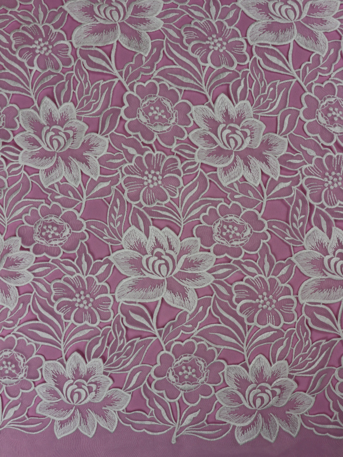 Dentelle florale ivoire - Hermosa