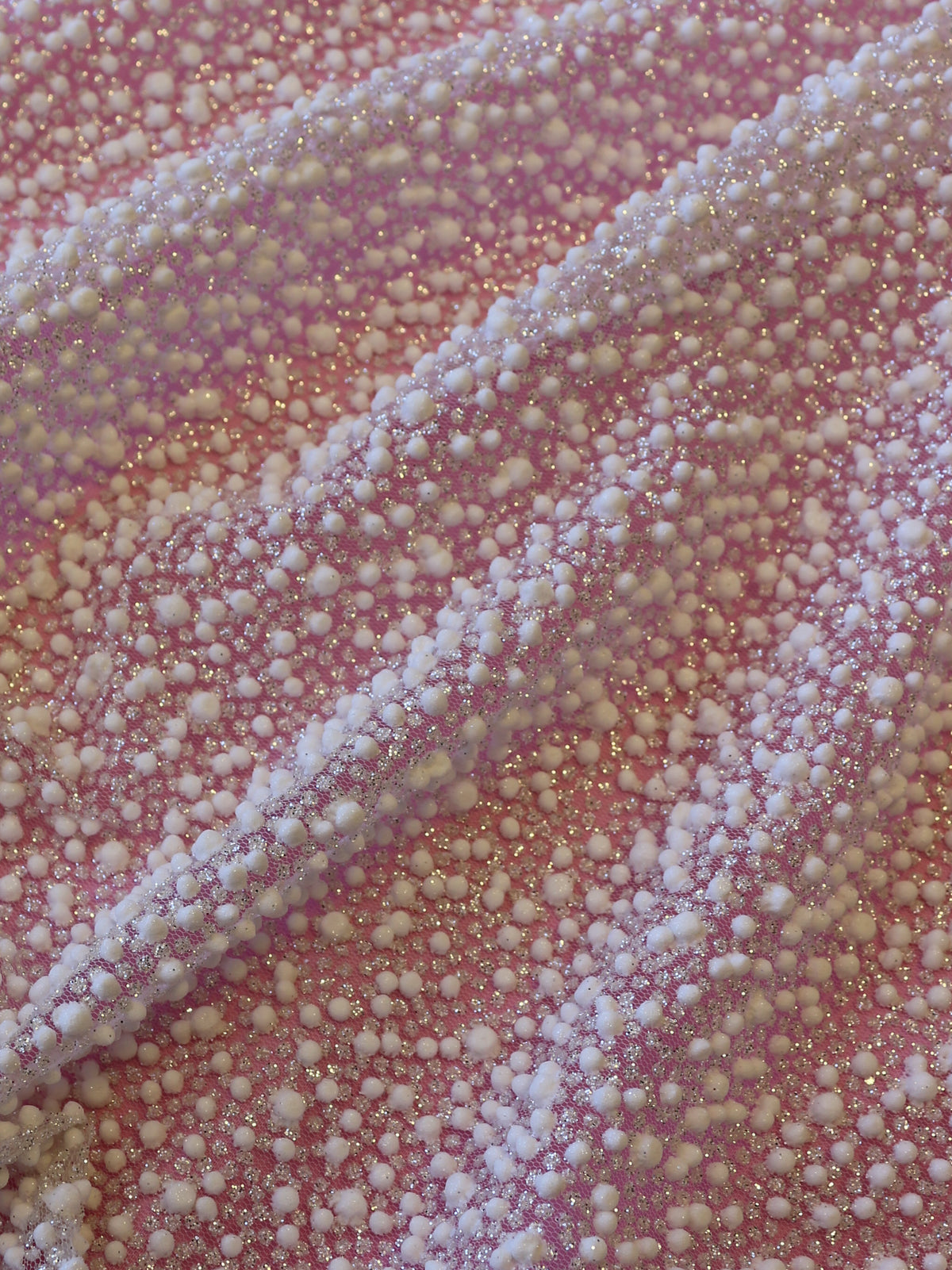 Dentelle bouffante à paillettes ivoire - Monopoly