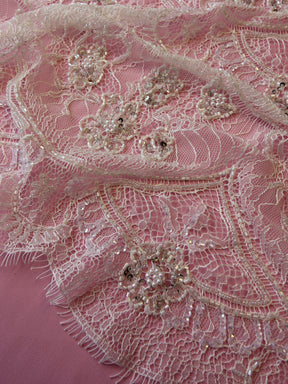 Dentelle Perlée Main Ivoire - Gervaise