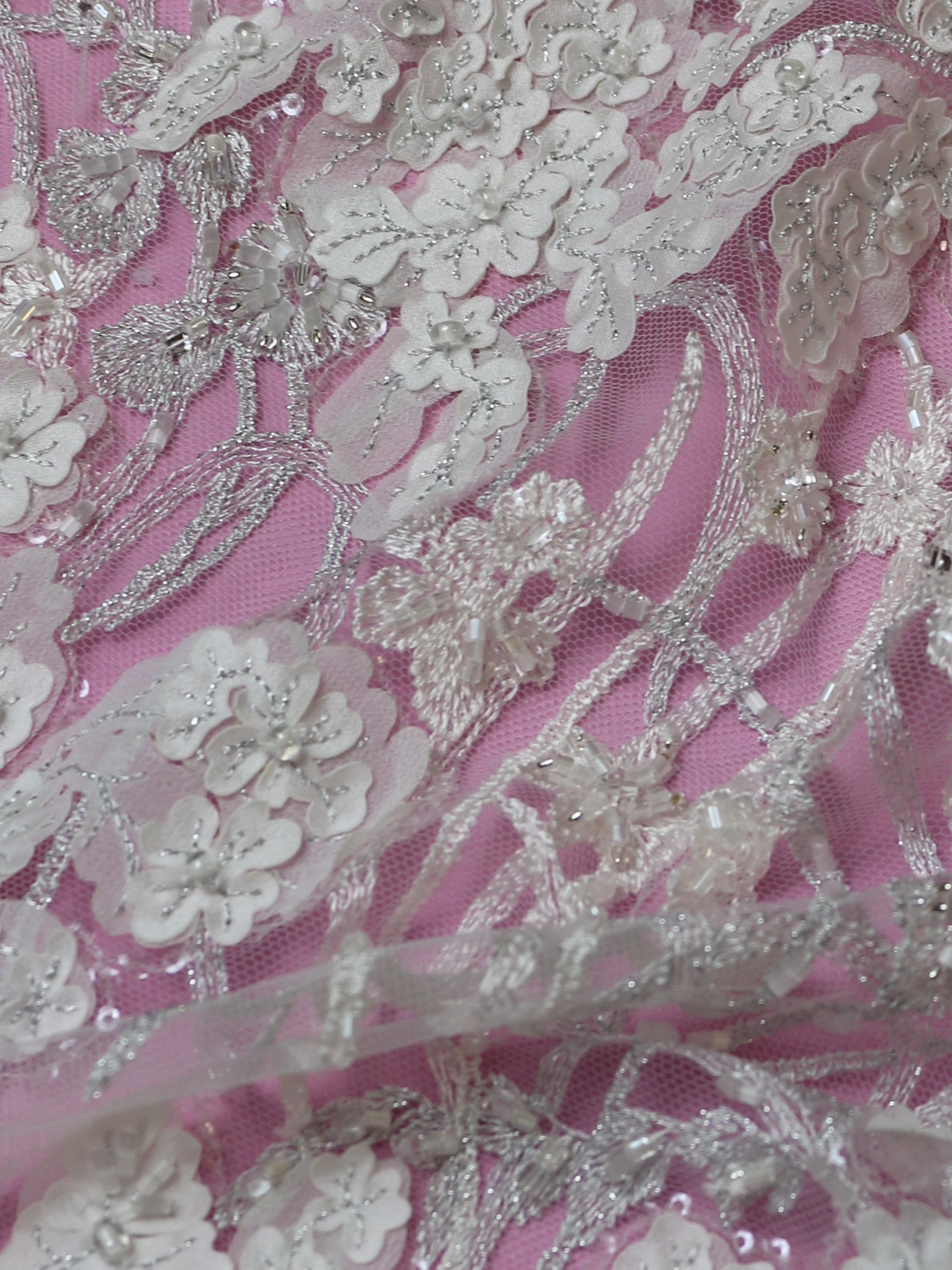 Dentelle Ivoire Brodée Laser - Cruz