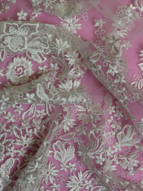 Dentelle Brodée Ivoire - Rhia
