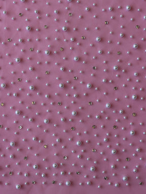 Tulle perlé ivoire - Maki