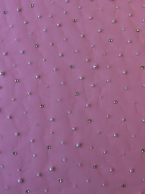 Tulle ivoire perlé et diamanté - Zoya