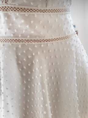 Polyester Fil Coupé Organza Ivoire - Infatuation