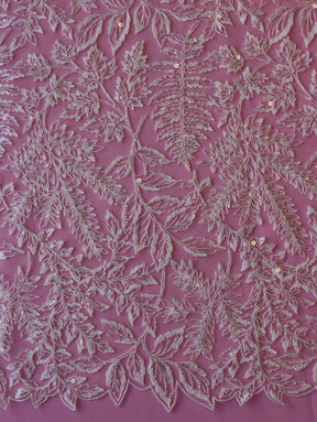 Dentelle brodée ivoire - Fosette