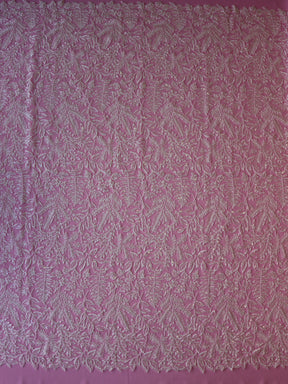 Dentelle brodée ivoire - Fosette