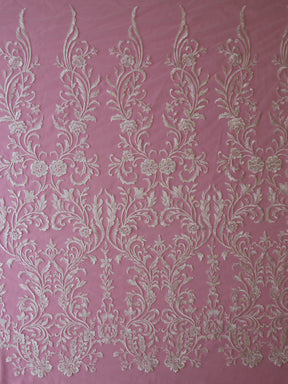 Dentelle Brodée Paillettes Ivoire - Gilma