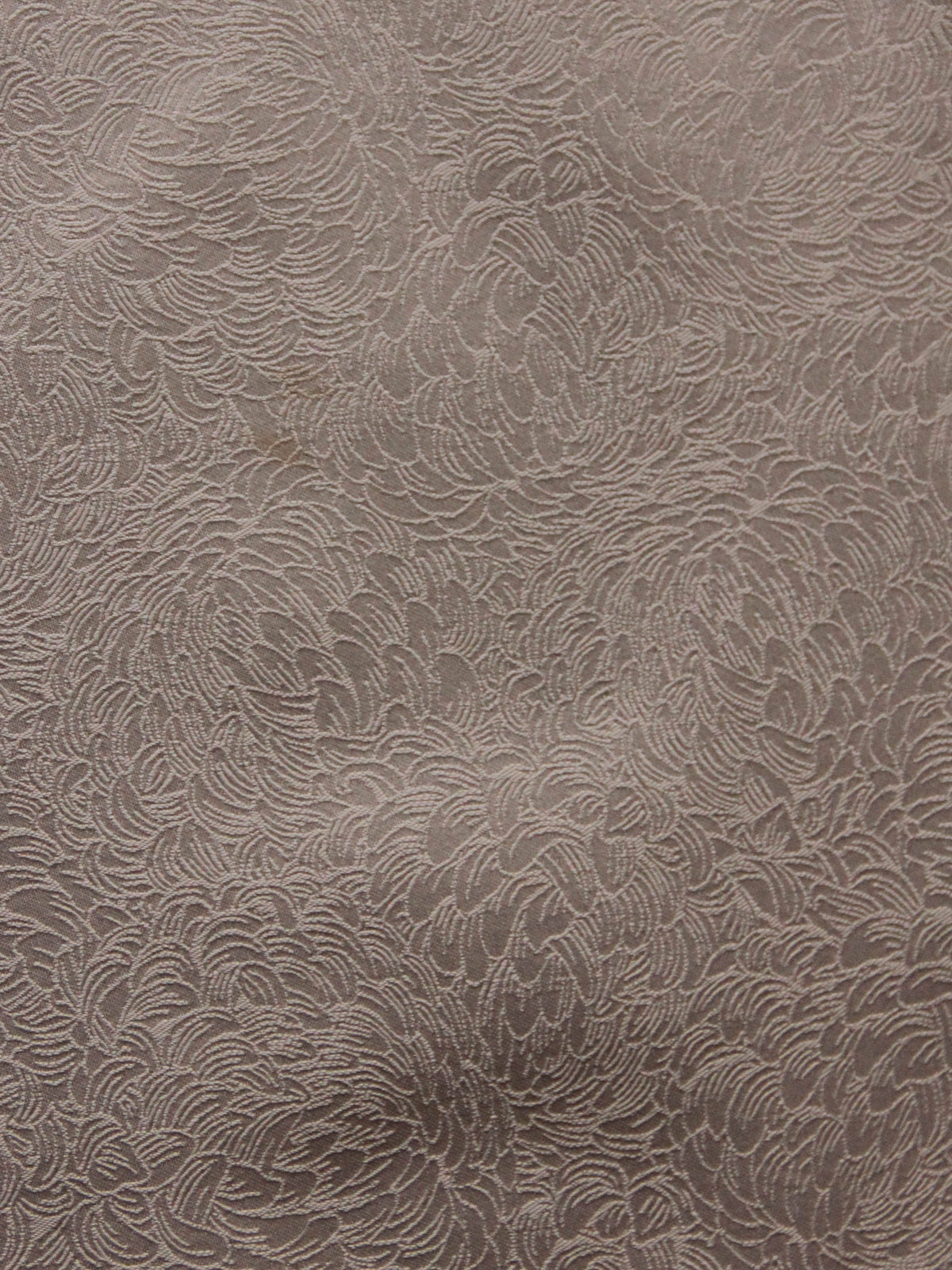 Tissu ivoire brocart en soie - Chrysanthemum