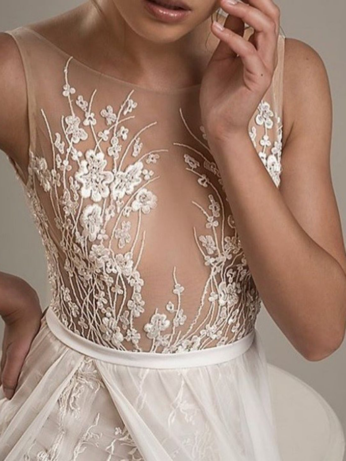 Dentelle Brodée Ivoire - Manette