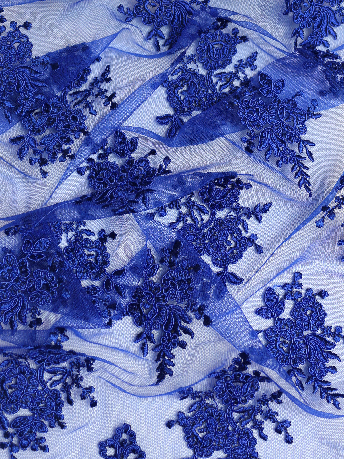 Dentelle Cordonnée Bleu Royal - Janis