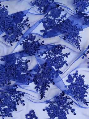 Dentelle Cordonnée Bleu Royal - Janis