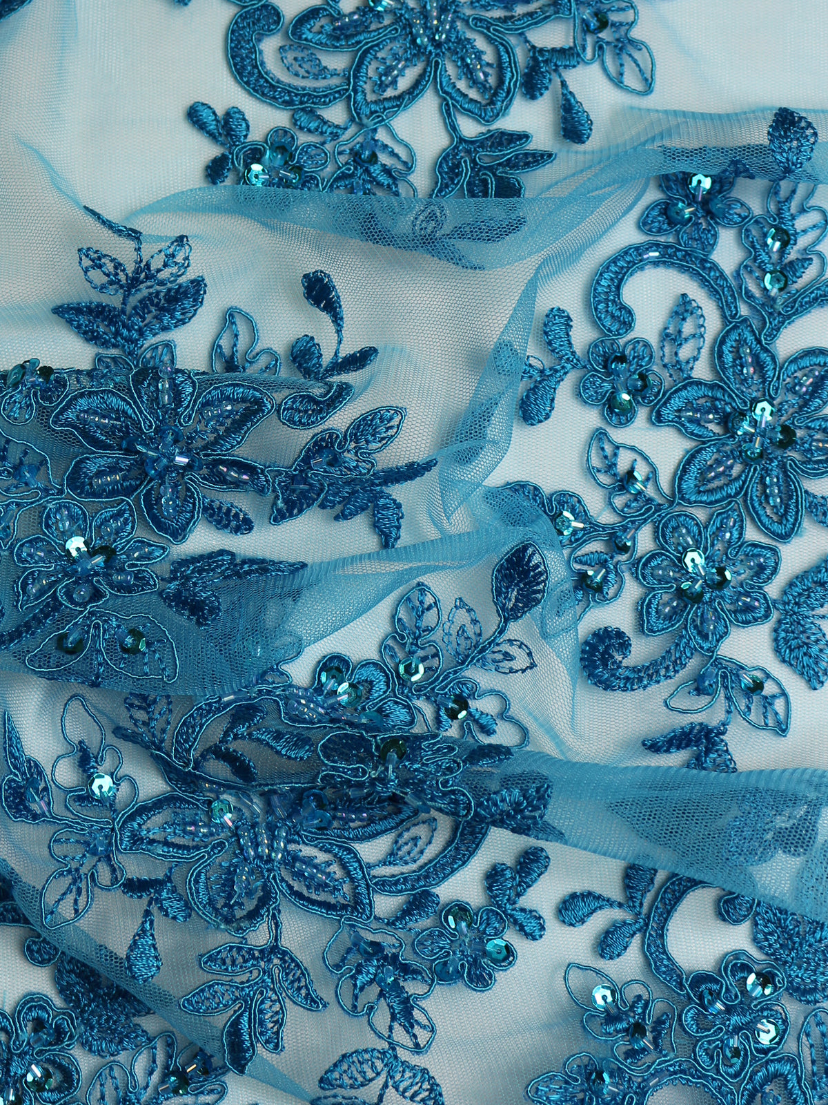 Dentelle Perlée Turquoise - Kady