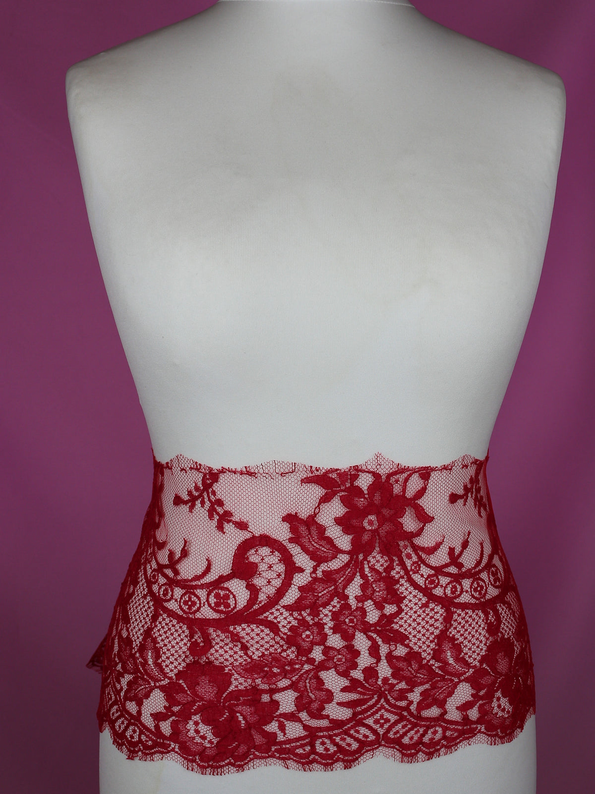 Bordure en Dentelle en Rouge Vif - Kate