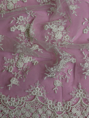 Dentelle Brodée Ivoire - Kirsty