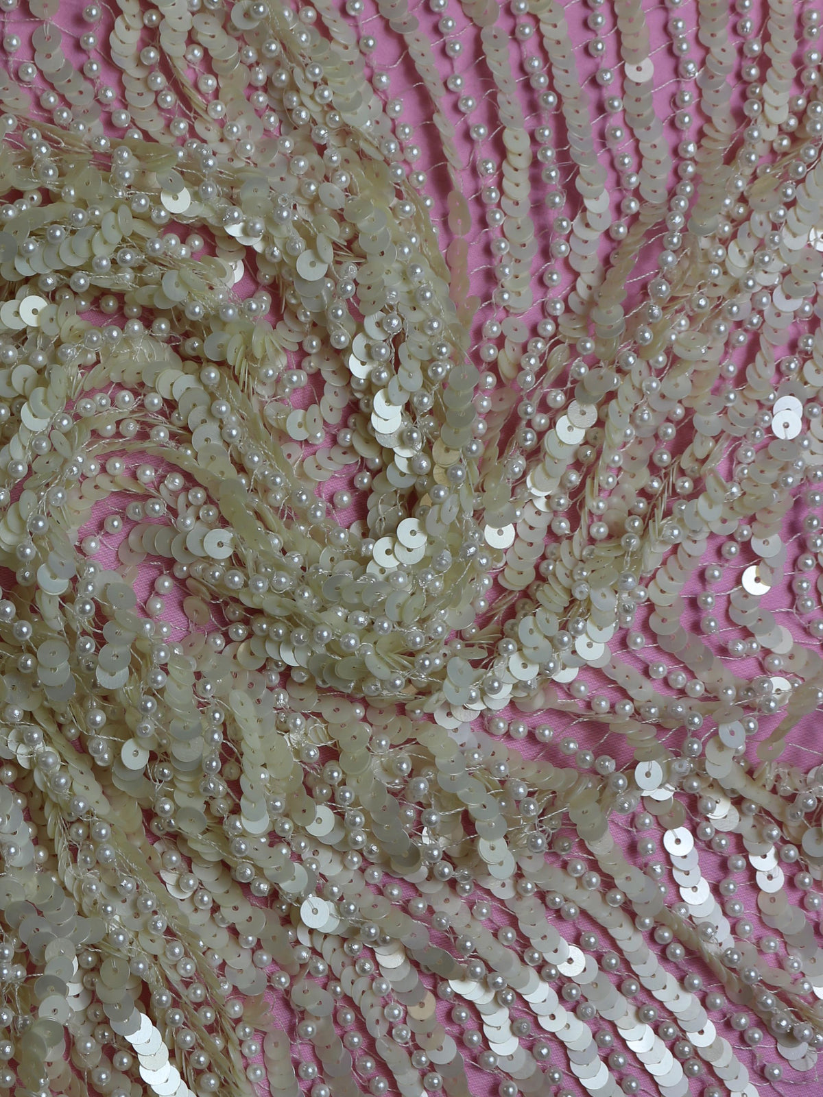 Dentelle ivoire à sequins - Lina