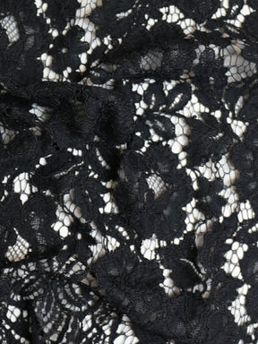 Dentelle Raschel à cordon noir - Maggie