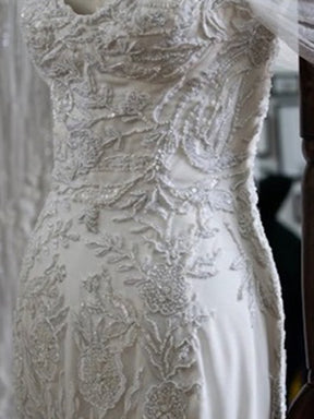 Dentelle Perlée Ivoire - Marisol