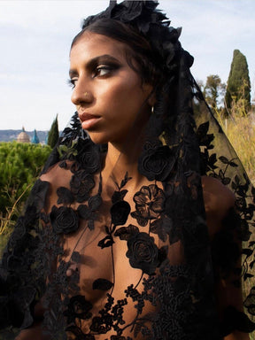 Dentelle 3D noire - Meghan