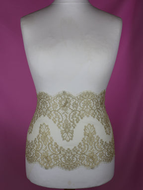 Bordure en Dentelle Chantilly Or - Natasha
