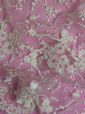 Bordure en dentelle ivoire cordée – Nigella
