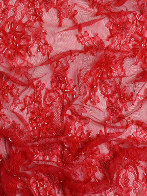 Dentelle perlée rouge - O'Hara