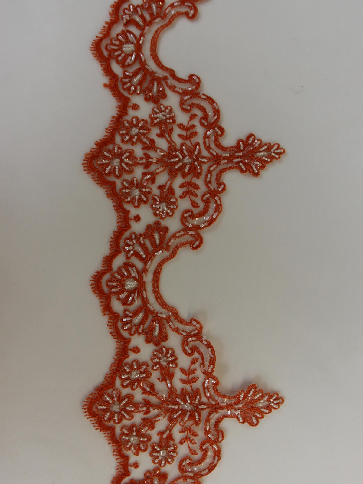 Bordure en dentelle orange - Sophia