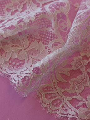 Dentelle Chantilly ivoire biologique - Hima