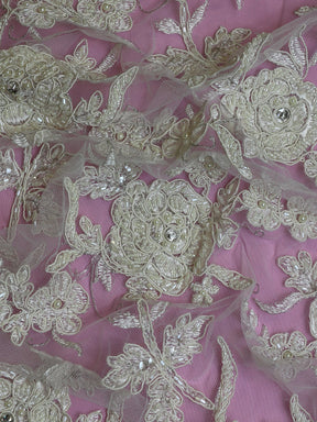 Dentelle Perlée Ivoire - Pamela