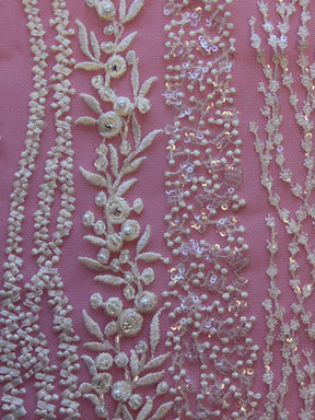 Dentelle Perlée Ivoire Perlée - Paix